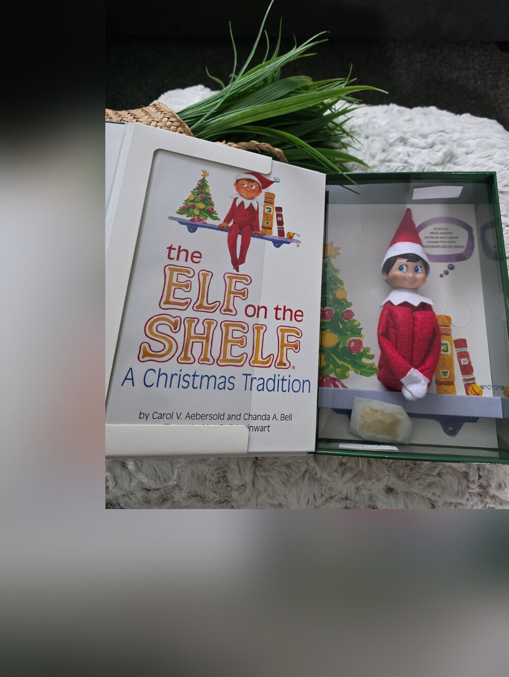The Elf on the Shelf Doll with Book - Red and White